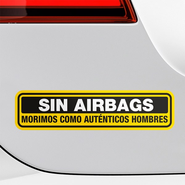 Adesivi per Auto e Moto: Nessun airbag