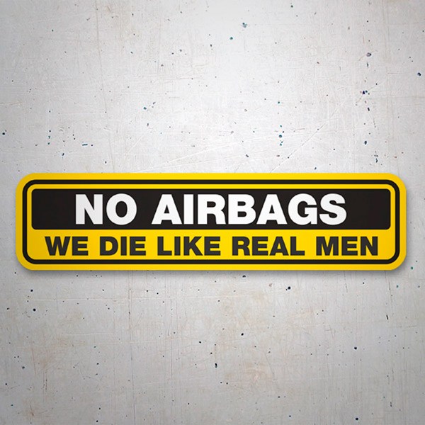 Adesivi per Auto e Moto: No Airbags, in inglese 1