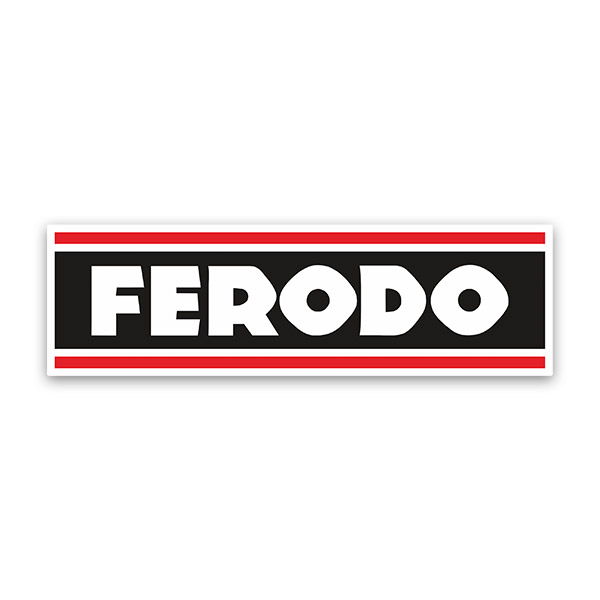 Adesivi per Auto e Moto: Logo Ferodo con Lettere Prominenti