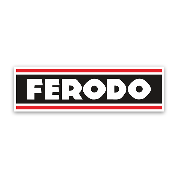 Adesivi per Auto e Moto: Logo Ferodo con Lettere Prominenti