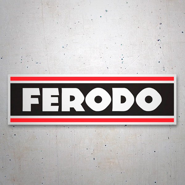 Adesivi per Auto e Moto: Logo Ferodo con Lettere Prominenti