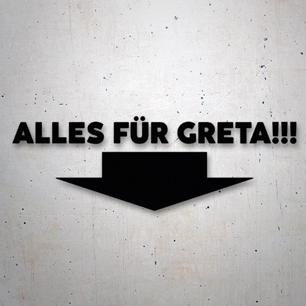 Adesivi per Auto e Moto: Alles Für Greta