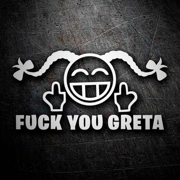 Adesivi per Auto e Moto: Fuck you Greta