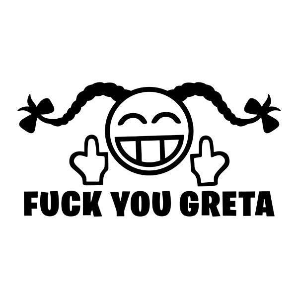 Adesivi per Auto e Moto: Fuck you Greta