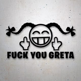 Adesivi per Auto e Moto: Fuck you Greta 2