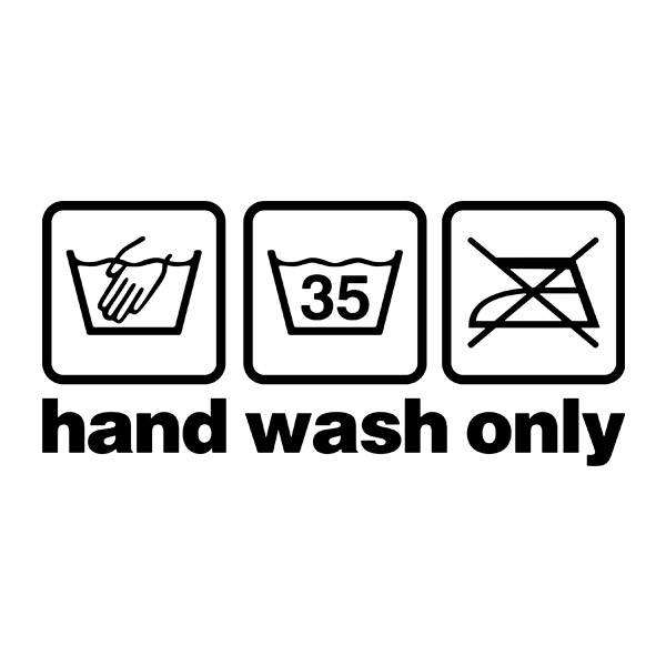 Adesivi per Auto e Moto: Hand Wash Only