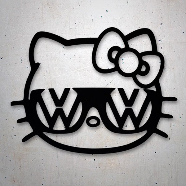 Adesivi per Auto e Moto: Hello Kitty Volkswagen