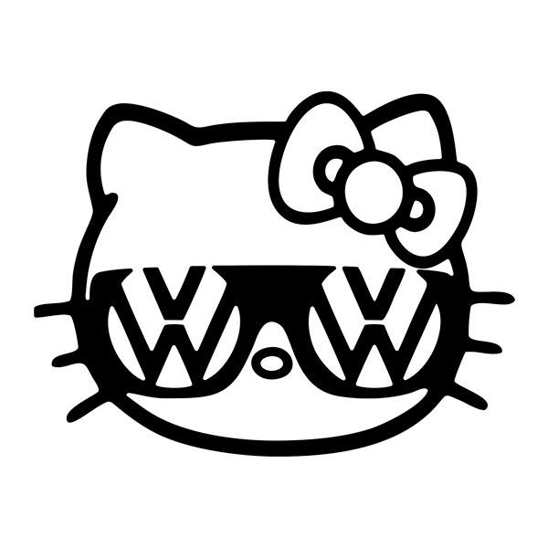 Adesivi per Auto e Moto: Hello Kitty Volkswagen