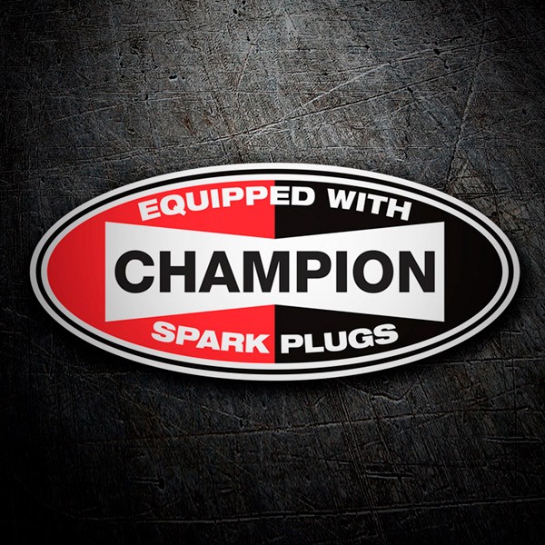 Adesivi per Auto e Moto: Champion Spark Plugs