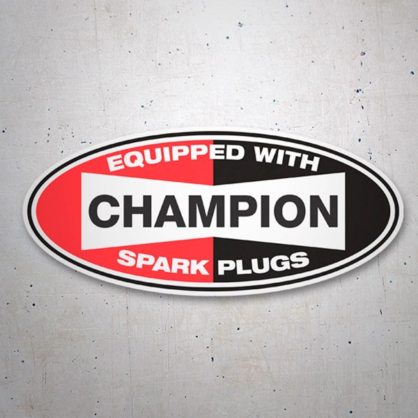 Adesivi per Auto e Moto: Champion Spark Plugs