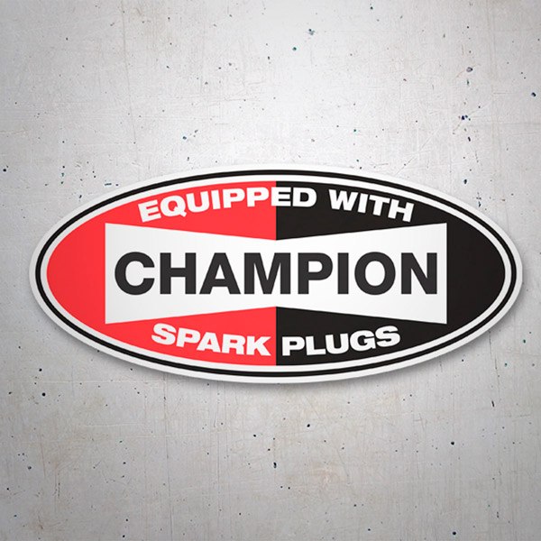 Adesivi per Auto e Moto: Champion Spark Plugs