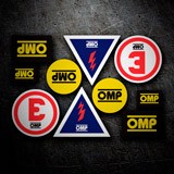Adesivi per Auto e Moto: Set 10X OMP Rally 3