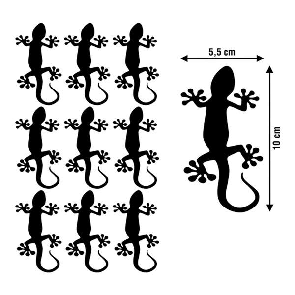 Adesivi per Auto e Moto: Set 9X Lucertole