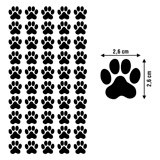 Adesivi per Auto e Moto: Set 50X Impronte di Cani o Catti 3
