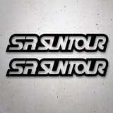 Adesivi per Auto e Moto: Set 2X Sr Suntour 2
