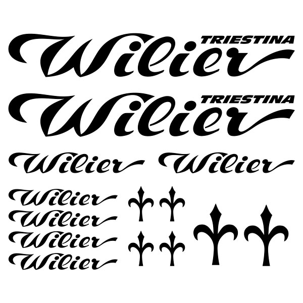 Adesivi per Auto e Moto: Set 14X Wilier Triestina