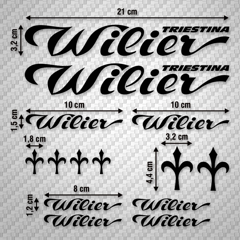 Set di adesivi Wilier Triestina 2