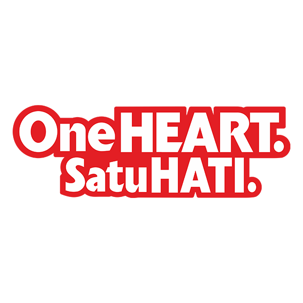 Adesivi per Auto e Moto: One Heart Satu Hati