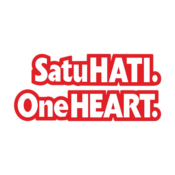 Adesivi per Auto e Moto: Satu Hati One Heart