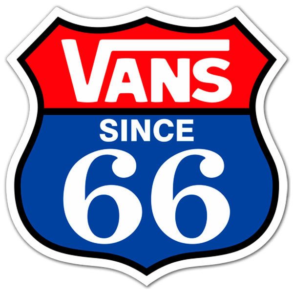Adesivi per Auto e Moto: Vans Route 66