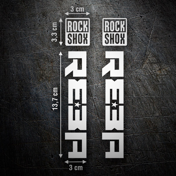 Adesivi per Auto e Moto: Set Forchette Rock Shox Reba