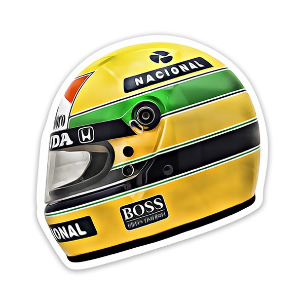 Adesivi per Auto e Moto: Casco Ayrton Senna