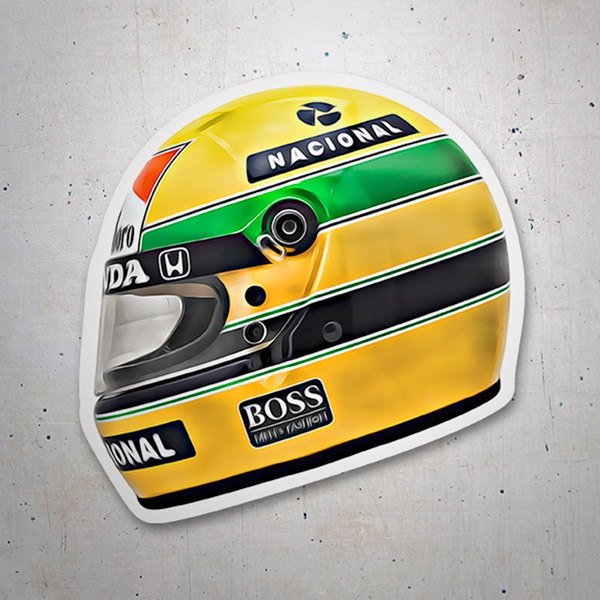 Adesivi per Auto e Moto: Casco Ayrton Senna