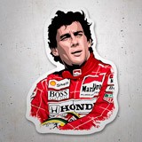 Adesivi per Auto e Moto: Ayrton Senna Leggenda 3