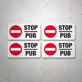 Adesivi Murali: Set 4X Stop Pubblicità 3