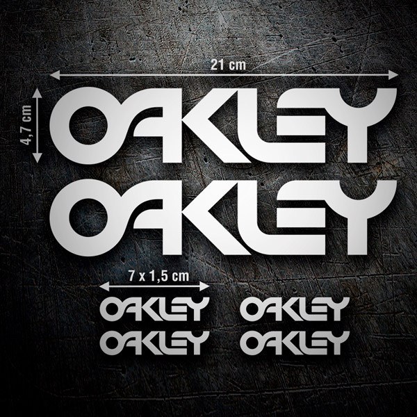 Adesivi per Auto e Moto: Set di adesivi Oakley
