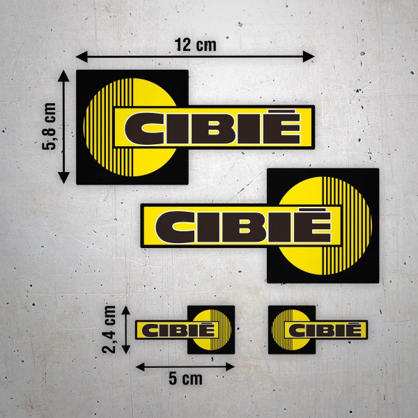 Set di 4 adesivi Cibi&eacute; 1/2