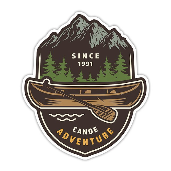 Adesivi per Auto e Moto: Adventure Canoe