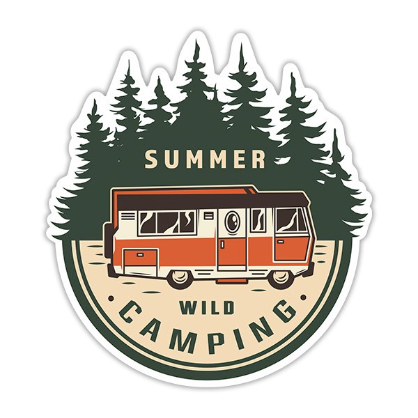 Adesivi per Auto e Moto: Summer Wild Camping