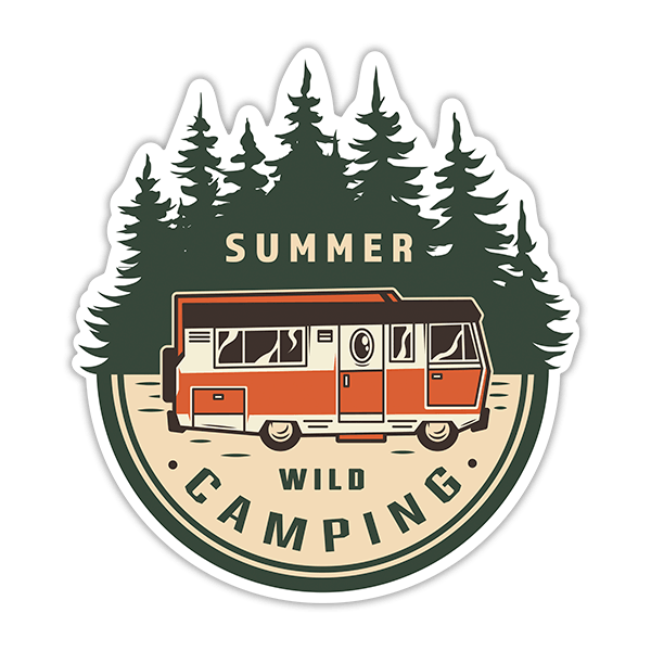Adesivi per Auto e Moto: Summer Wild Camping