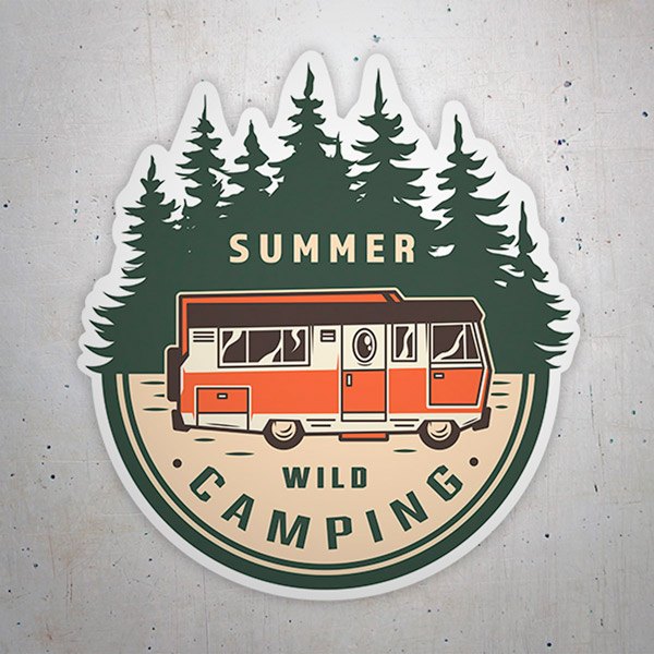 Adesivi per Auto e Moto: Summer Wild Camping