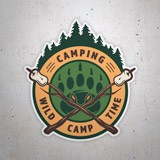 Adesivi per Auto e Moto: Camping Wild Camp Time 3