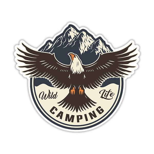 Adesivi per Auto e Moto: Wild Life Camping