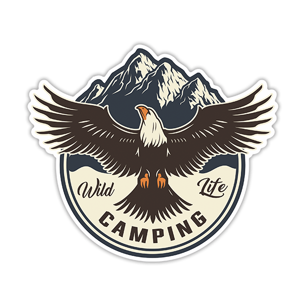Adesivi per Auto e Moto: Wild Life Camping