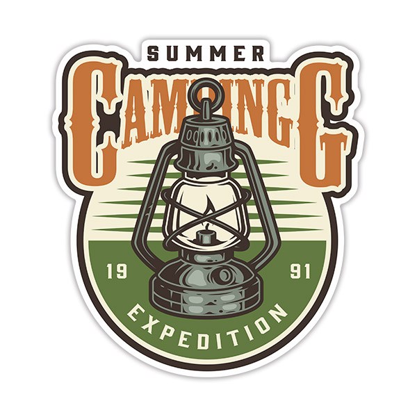 Adesivi per Auto e Moto: Summer Camping Expedition