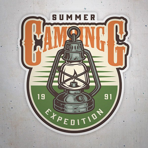 Adesivi per Auto e Moto: Summer Camping Expedition