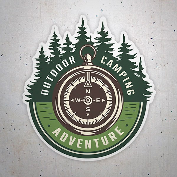 Adesivi per Auto e Moto: Outdoor Camping Adventure
