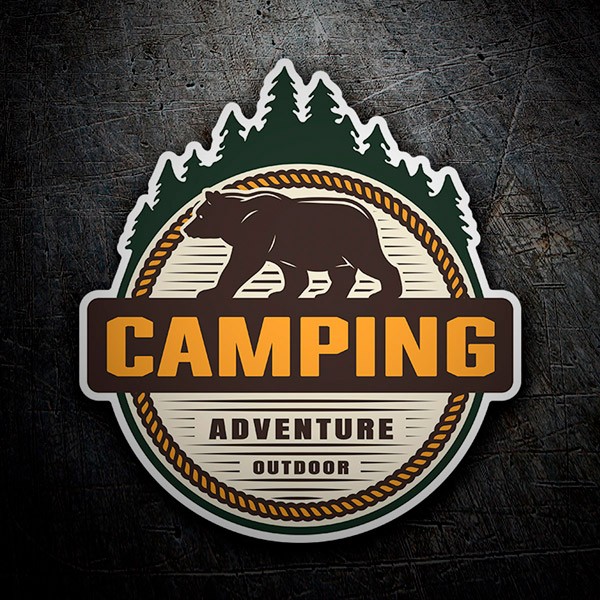 Adesivi per Auto e Moto: Camping Adventure Outdoor