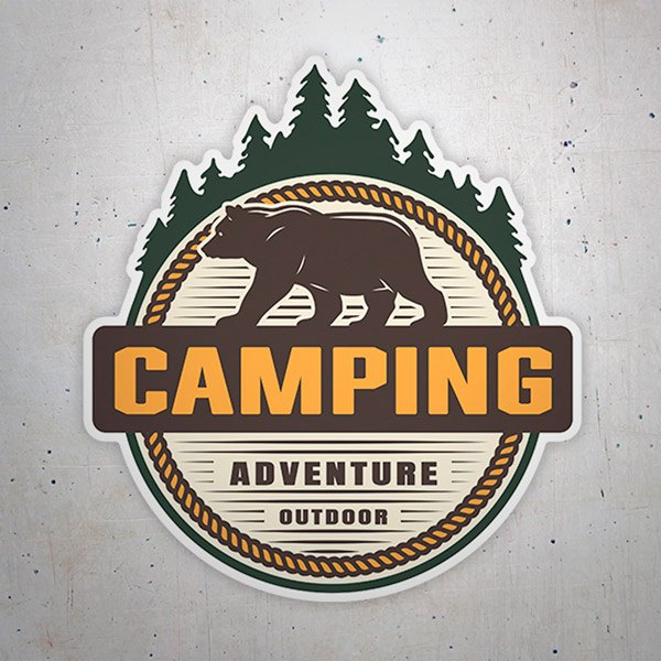 Adesivi per Auto e Moto: Camping Adventure Outdoor