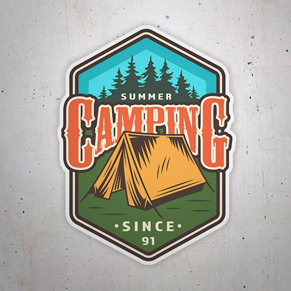 Adesivi per Auto e Moto: Camping Summer