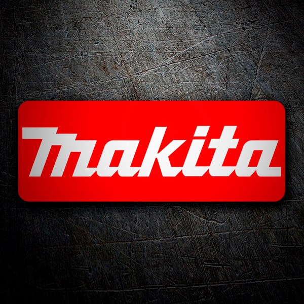 Adesivi per Auto e Moto: Makita Rosso