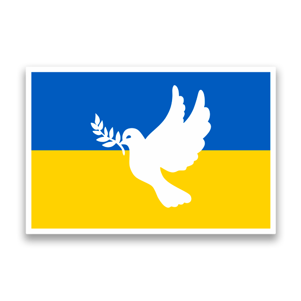 Adesivi per Auto e Moto: Pace in Ucraina 0