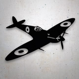 Adesivi per Auto e Moto: Aereo da Guerra Retro Spitfire 2