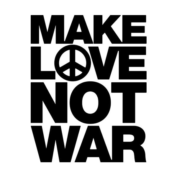 Adesivi per Auto e Moto: Make Love not War
