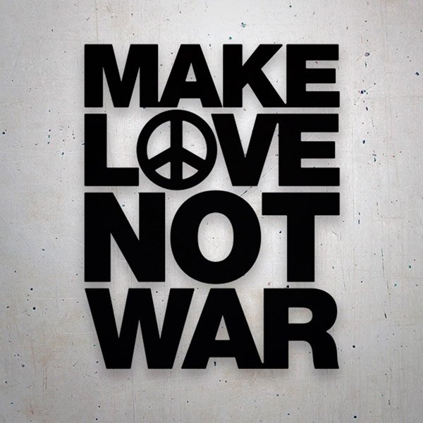 Adesivi per Auto e Moto: Make Love not War