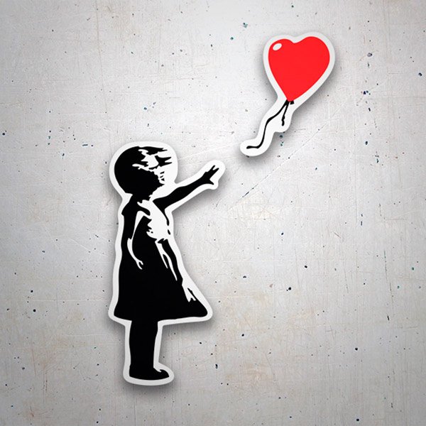 Adesivi per Auto e Moto: Banksy Ragazza dei Palloncini